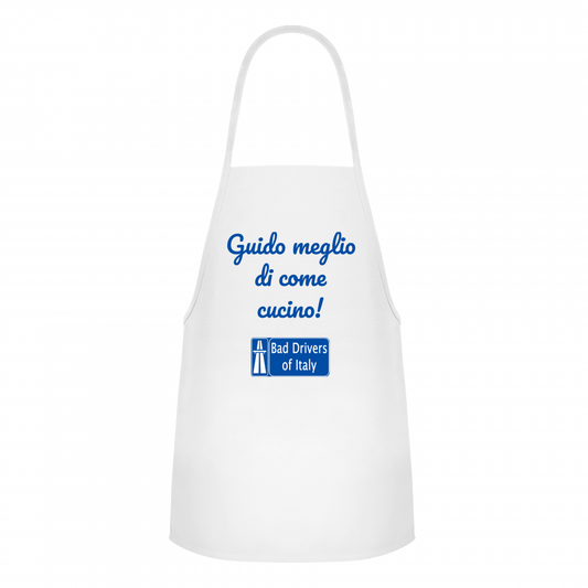 Grembiule "Guido meglio di come cucino"