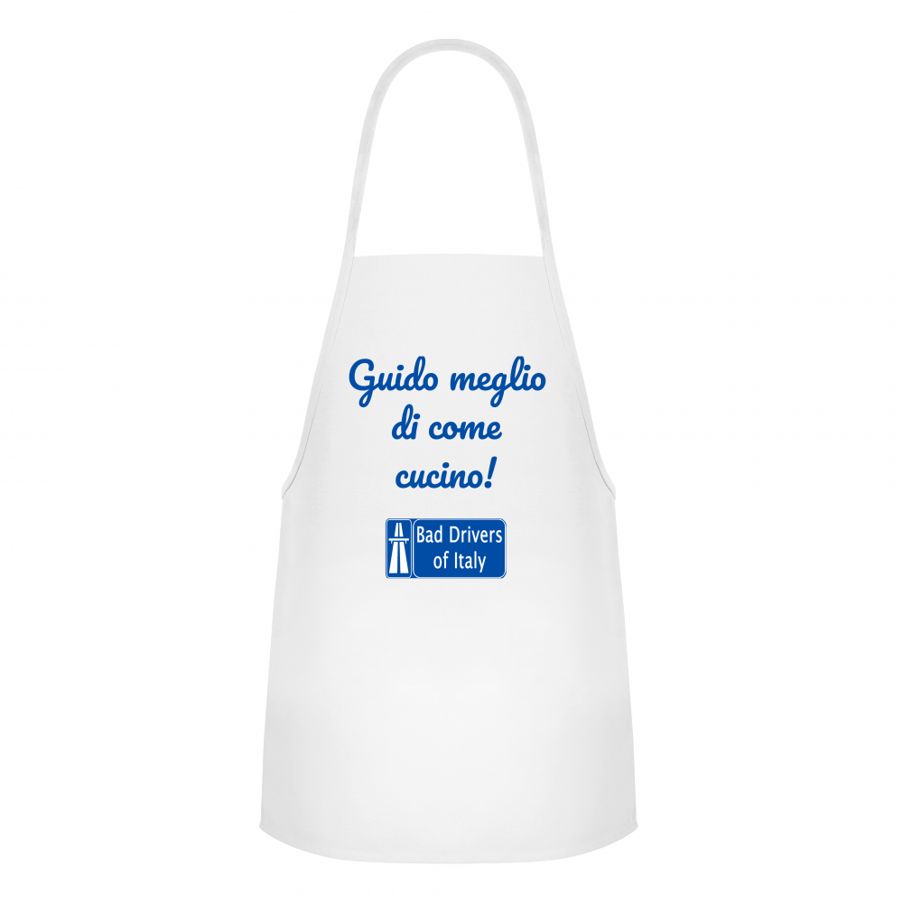 Grembiule "Guido meglio di come cucino"