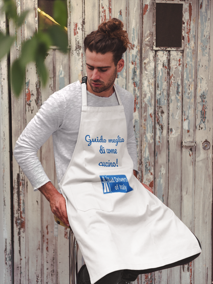 Grembiule "Guido meglio di come cucino"